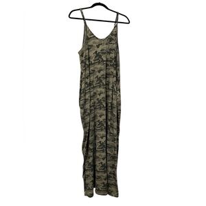 Green Camouflage Maxi Dress (Size XL)